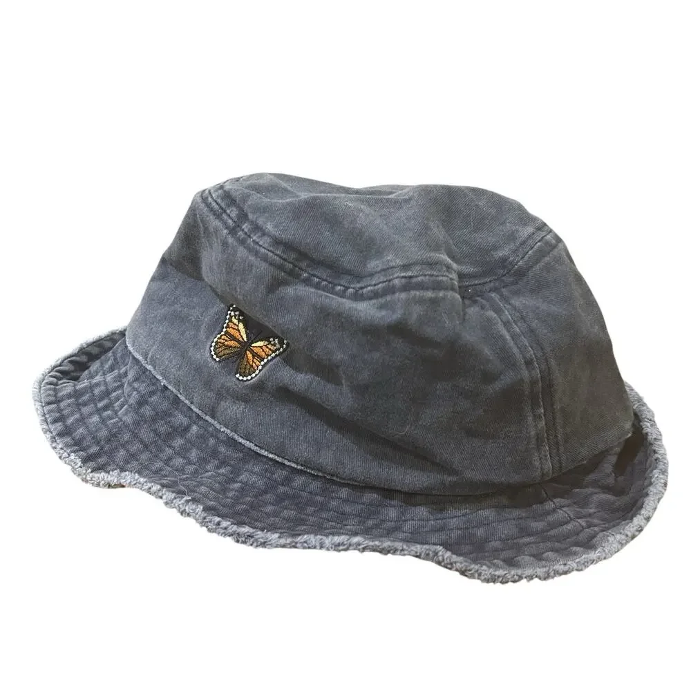 David and Young Blue Butterfly Bucket Hat 23